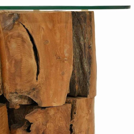 vidaXL コーヒーテーブル チーク無垢材 流木 60 cm家具 テーブル アクセントテーブル