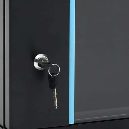 vidaXL 6U壁かけネットワークキャビネット 19インチ IP20 600x450x375 mm電子機器