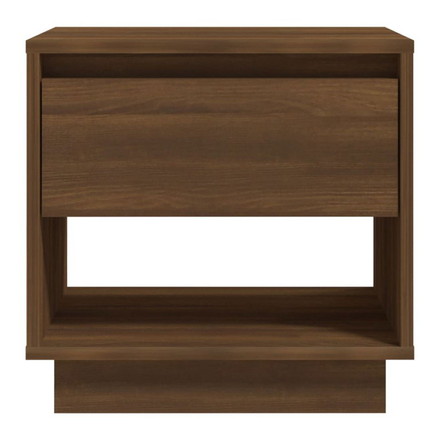 vidaXL ベッドサイドキャビネット 2点 ブラウンオーク 45x34x44 cm エンジニアリングウッド家具テーブルベッドサイドテーブル