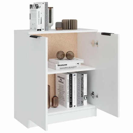 vidaXL サイドボード ホワイト 60x30x70cm エンジニアリングウッド家具 キャビネット&収納