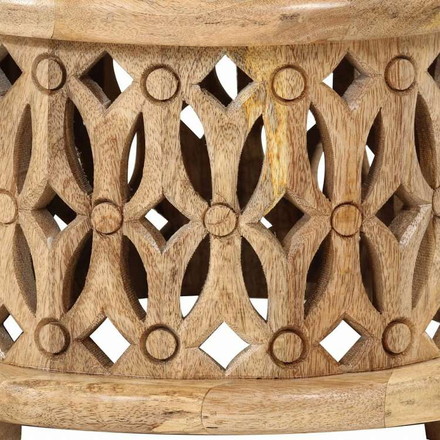 vidaXL コーヒーテーブル2点セット マンゴー無垢材家具 テーブル アクセントテーブル