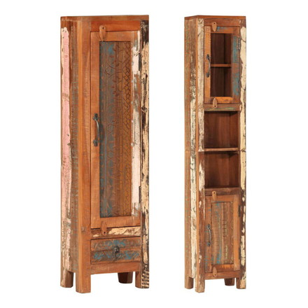 vidaXL バスルーム家具4点セット 再生無垢材 家具 家具セット バスルーム家具セット