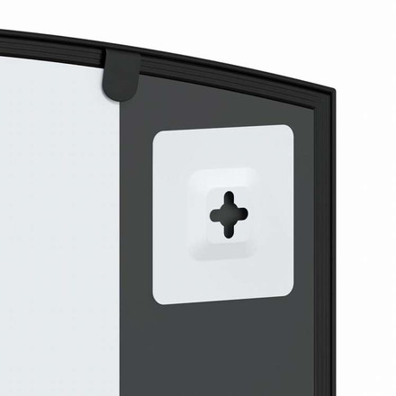 vidaXL ウォールミラー ブラック 100x60 cm アーチ型 鉄製ホーム&ガーデン デコレーション