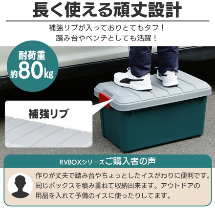 アイリスオーヤマ RVBOX 600 グレー/ダークグリーン