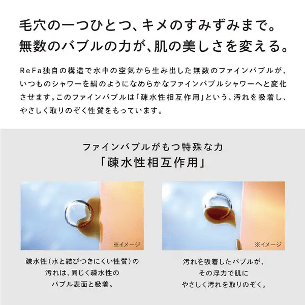 リファ ReFa シャワーヘッド FINE BUBBLE U RS-BH-02A ホワイト【正規品】