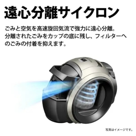 シャープ キャニスター掃除機 サイクロン式パワーブラシ EC-U100-N ゴールド系