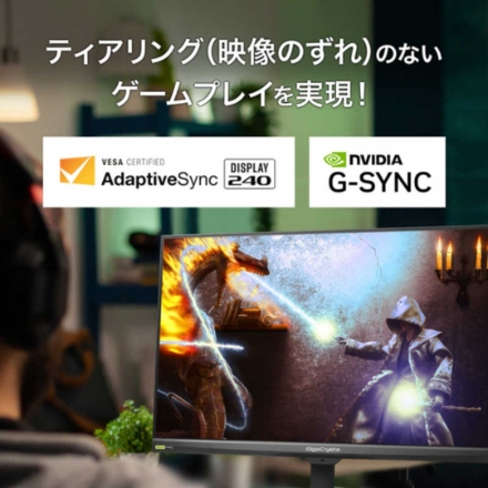IOデータ 液晶モニター 23.8型ワイド フルHD LCD-GD243UDB ブラック