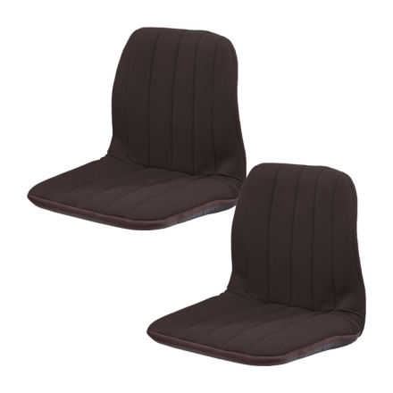 背筋サポートリクライニングチェア ブラック 同色2個組