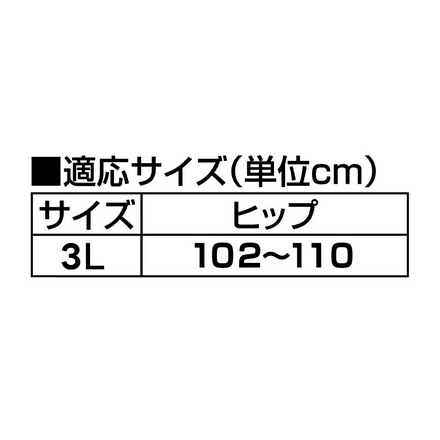 さわやか安心花柄レース深ばき安心ショーツ 2色7枚組 大吸収用 3L