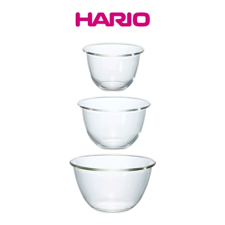 HARIO ハリオ 耐熱ガラス製 調理ボウル 3個セット