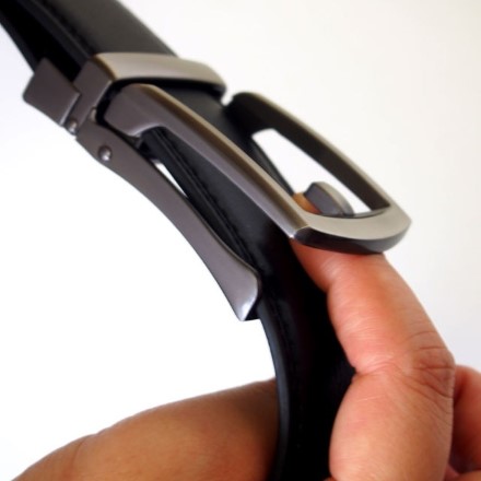 ファミラ 牛革ラチェット式ベルト 黒2本＋茶1本 合計3本セット ラチェット ベルト ホールレスベルト ブラック ブラウン 牛革ベルト メンズベルト ワンタッチ スライド サイズ調整【代金引換不可】 ファミラ 牛革ラチェット式ベルト