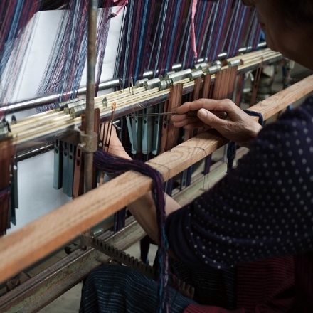 久留米織もんぺ 2柄組 LL