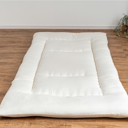 敷布団 シングル 極厚 10cm厚 日本製 洗える ウォッシャブル 軽量 防菌 防臭 防ダニ 3層構造 固綿入り