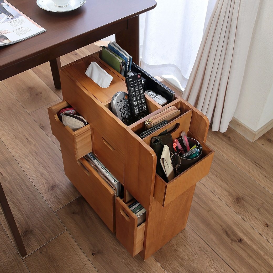 物の定位置が決まるワゴン キャスター付き 小物収納 収納ワゴン サイドワゴン リビング収納