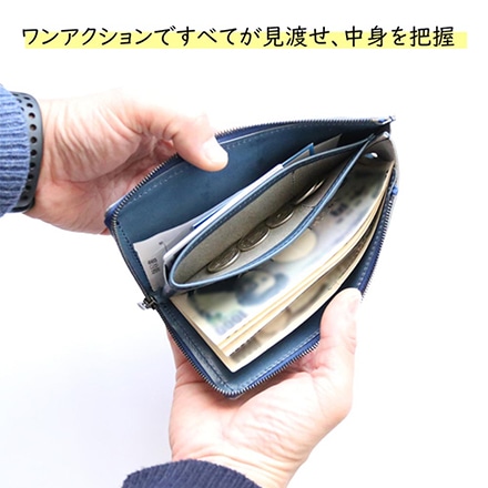 FRAGMANzip フラグマンジップ 極小Lファスナー長財布 日本製