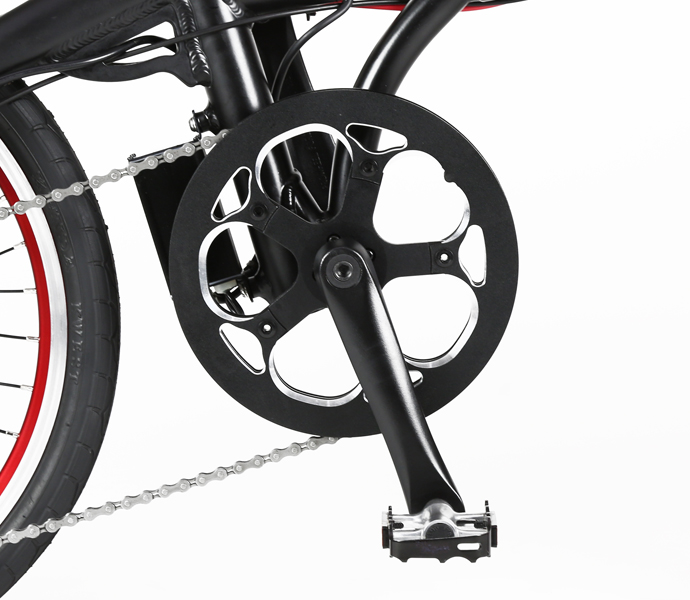 GIC 電動折りたたみ自転車トランスモバイリーウルトラライト E-BIKE NEXT206 ブラック ２０インチ