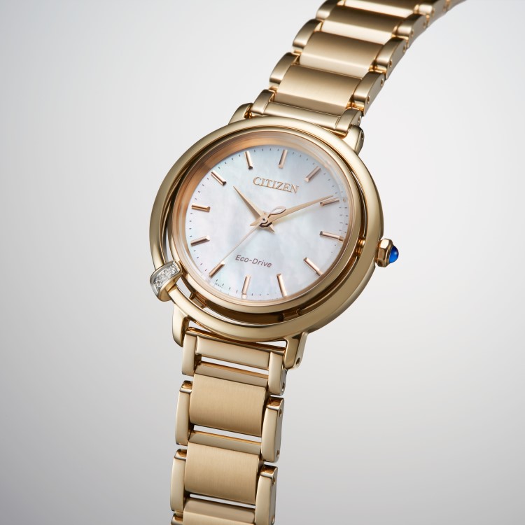 CITIZEN シチズン L エル ARCLY Collection アークリーコレクション EM1093-61D レディース 腕時計 光発電 エコドライブ 替えバンド付き サファイアガラス ステンレス 日常生活用防水