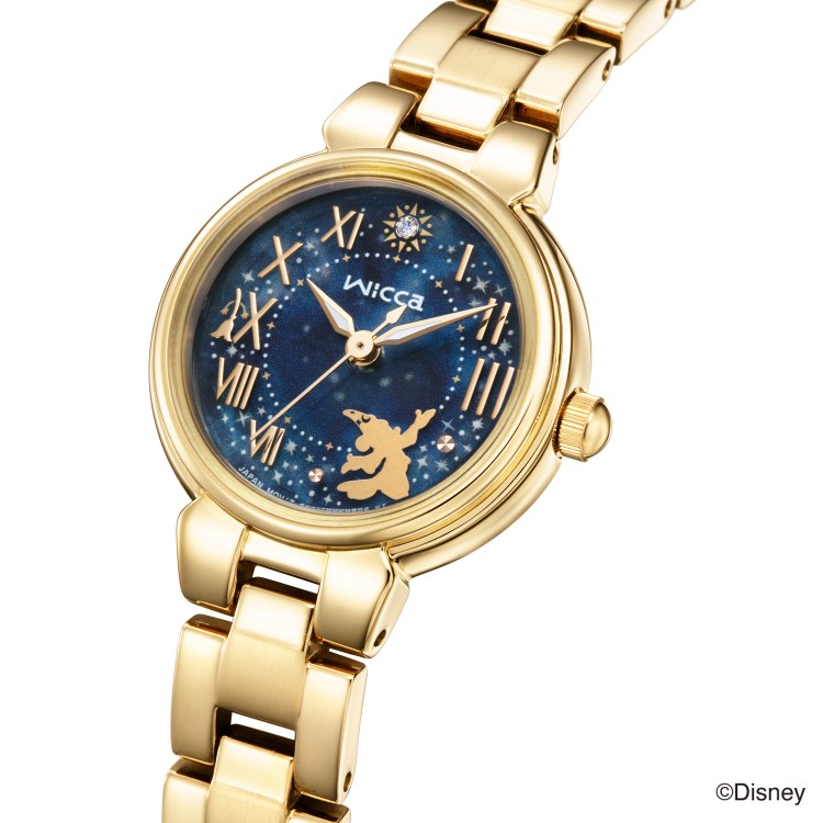 CITIZEN シチズン Wicca ウィッカ KP2-124-71 レディース腕時計 ソーラーテック Disneyコレクション ディズニー ファンタジア 限定600本 ステンレス クリスタルガラス