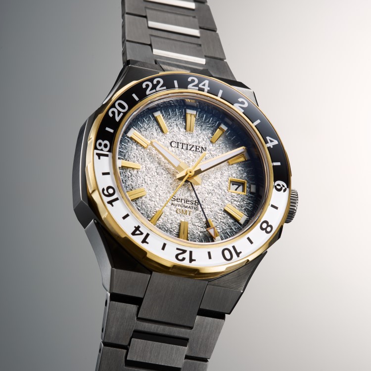 CITIZEN シチズン Series 8 シリーズエイト 880 Mechanical NB6035-55H メンズ 腕時計 機械式 自動巻き 手巻き GMT機能 10気圧防水 サファイアガラス ステンレス シースルーバック 世界限定1600本