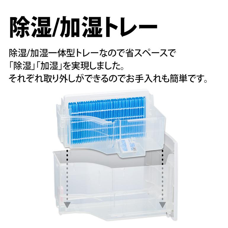 シャープ 除加湿空気清浄機 KI-TD50-W ホワイト コンプレッサー式 おすすめ畳数～10畳