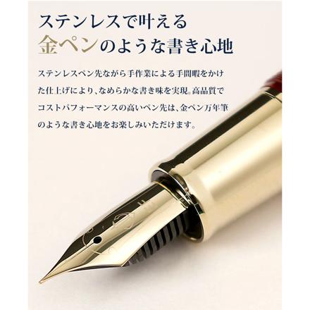 セーラー万年筆 万年筆 プロフィットカジュアルL ステイブル ゴールドトリム 11-0825 クリアブラック 細字