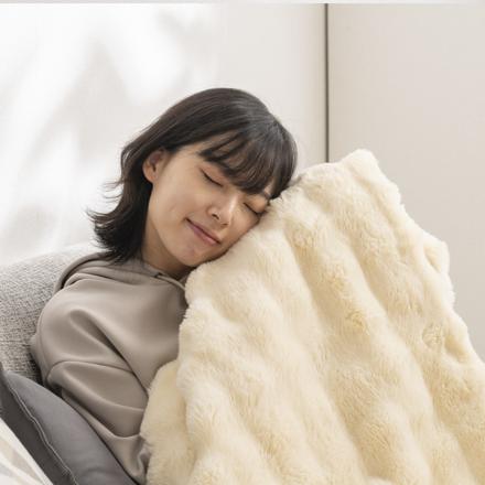 QUADS 電気毛布 掛敷両用タイプ 140×80cm トロン QS433CG チャコールグレー