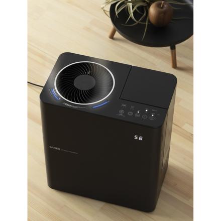 サンカ UVパワースチーム式加湿器 SSH-8100UVBK ブラック サーキュレーター搭載
