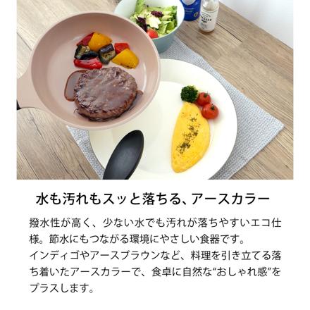 イシダ 41102 アッシュブルー ヒルシリーズ テーブルウェア 丸皿大
