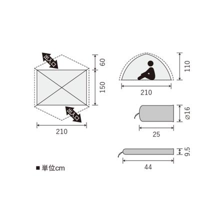 ダンロップ アルパインテント 両入口軽量ダブルウォールテント DL-30A 4S オリーブ 3人用両入口 4シーズン対応