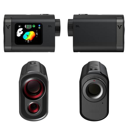 ボイスキャディ ゴルフ レーザー距離計 SL mini The Black (VOICE CADDIE SLミニ ブラック) 専用ポーチ付き & ゴルフボール セット