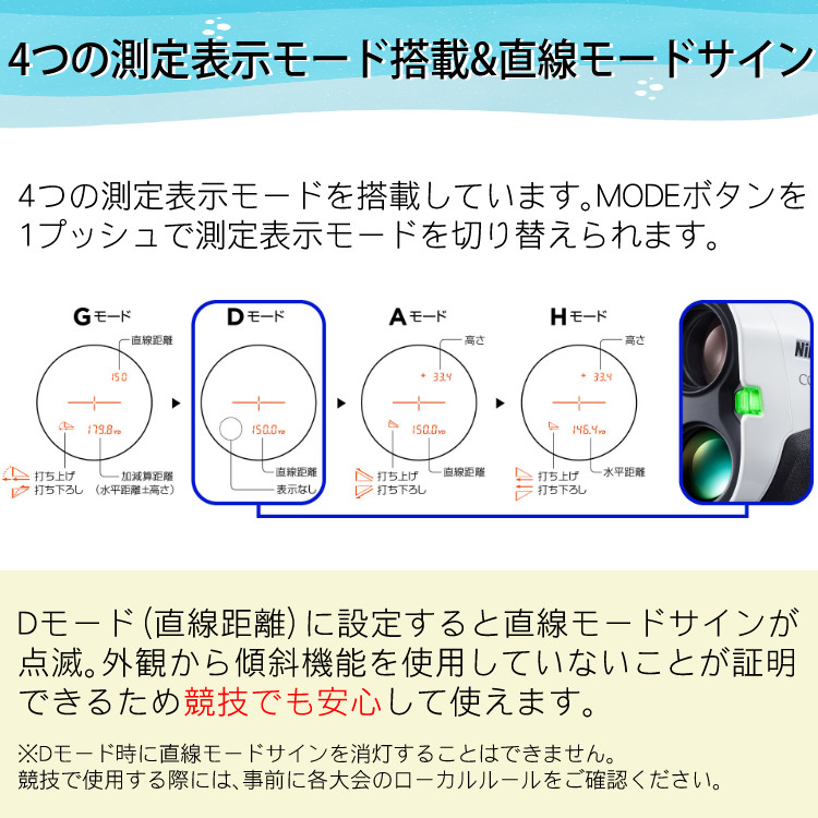 ニコン レーザー距離計 COOLSHOT PROII STABILIZED ホワイト ＆ CR2電池 ＆ 純正ケースホワイト