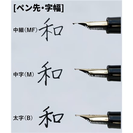 セーラー万年筆 長刀研ぎ 中字 21金 大型 10-7121-320 コンバーター付き サポートキットセット クロス 3点セット