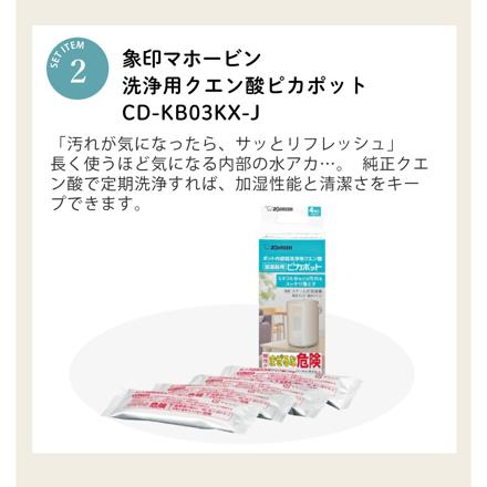 象印 スチーム式加湿器 3.0L EE-DG35 グレー ピカポット 温湿度計セット