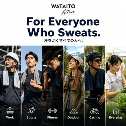 SUPER ZERO使用 SZワークタオル 頭に巻ける スリット付き ロングタオル 4点セット