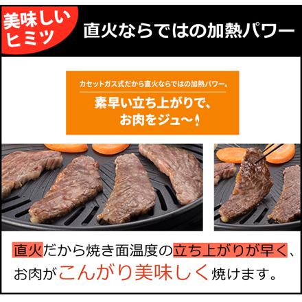 イワタニ CB-MSG-1 マルチスモークレスグリル カセットフー ＆収納ケース＆ガス＆トング＆白雪ふきん