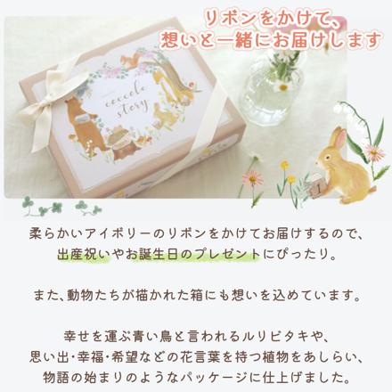 amanoppo ( あまのっぽ ) アニバーサリーつみき coccole story ＆ シマエナガガーゼハンカチ
