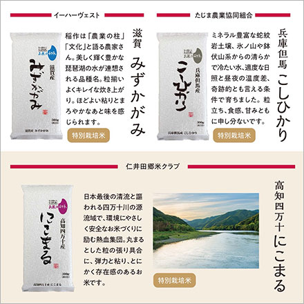 白米 母の日ギフト オコメール 10種食べ比べ 各300g(2合)×10種 真空パック 《母の日限定ギフトカード付》 令和7年産