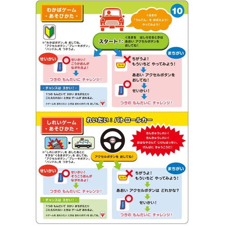 ミキハウス 【音のでるおしごとえほん】くるま