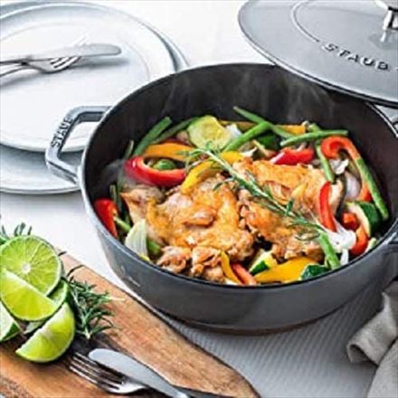 staub ストウブ ブレイザー ソテーパン 26cm グレー 40506-543 大きい 両手 鋳物 ホーロー 鍋 すき焼き IH対応