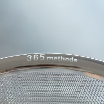 365methods ガラスのようなボウル&ステンレスザル 平縁 15cm
