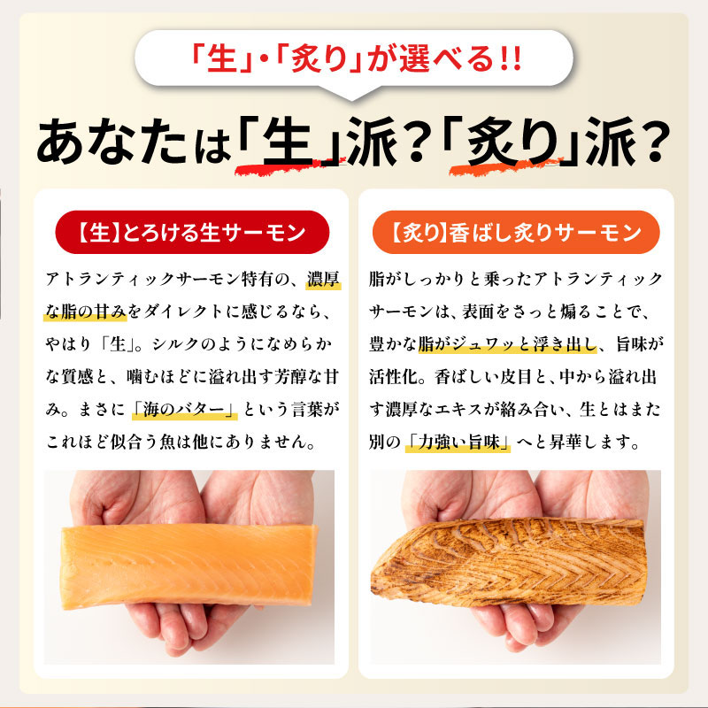 アトランティックサーモン400g（200g×2P）生×2パック