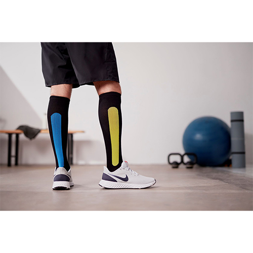 Ostrichpillow Bamboo Compression Socks S Blue&Yellow