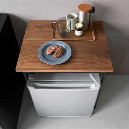 tower タワー 引き出し付き冷蔵庫上ラック 45L用 ブラック 1488