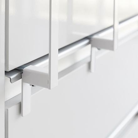 tower タワー キッチンシンク下収納扉タオルハンガー H15 ホワイト 1590