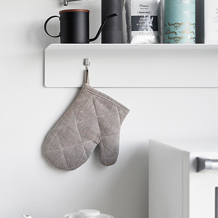 tower タワー マグネットが付くウォールラックW50 石こうボード壁対応 ホワイト 1929