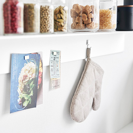 tower タワー マグネットが付くウォールラックW90 石こうボード壁対応 ホワイト 1931