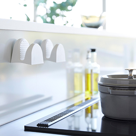 tower タワー マグネットシリコーン鍋つかみ 2個組 ホワイト 1957