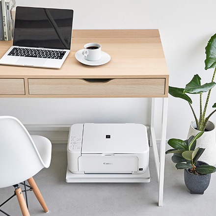 tower タワー プリンターラック キャスター付き ホワイト 2022