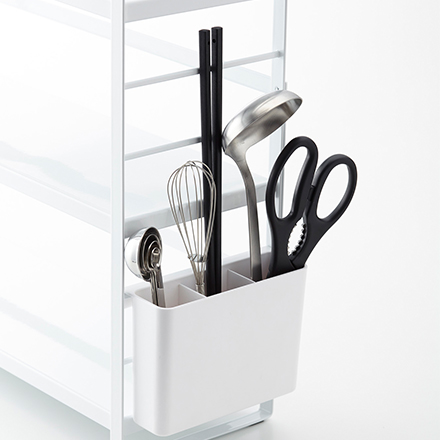 tower タワー シンク上キッチン収納ラック ホワイト 3257