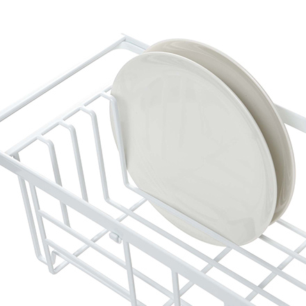 tower タワー 伸縮水切りワイヤーバスケット ホワイト 3492